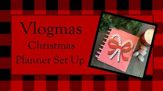 Vlogmas Day 1 | Christmas Planner Setup #planmas #vlogmas