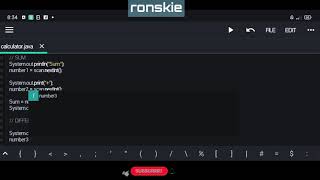 Basic Calculator | Java N-IDE