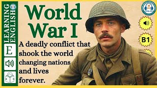 Improve your English  ⭐  Very Interesting Story - Level 3 -  World War I | WooEnglish