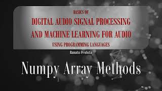 07e Numpy Array Methods - Code Explanation - Example 02 - Load and Plot a Waveform
