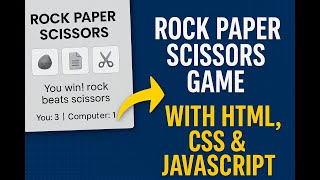 I Built Rock Paper Scissors Game with HTML, CSS & JS – 6 In Minutes!