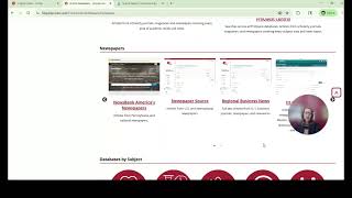 Library website overview