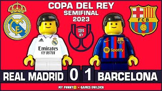 Real Madrid vs Barcelona 0-1 • Copa del Rey 2023 All Goals Highlights • El Clasico in Lego Football