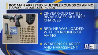 Rochester Police: Man arrested with multiple rounds of ammunition after domestic incident