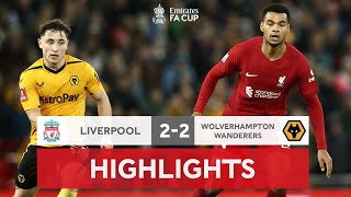 Gakpo Debut Ends In A Draw | Liverpool 2-2 Wolves | Emirates FA Cup 2022-23