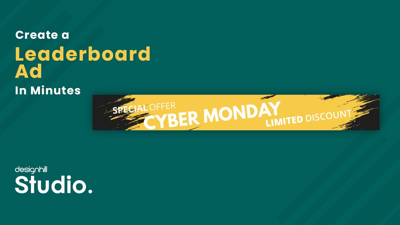 Create A Leaderboard Ad In Minutes | Easy-to-use Templates | DH Studio ...