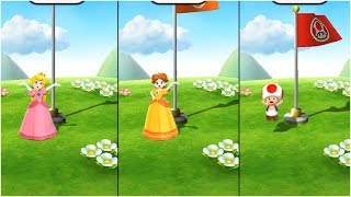 Mario Party 9 Garden Battle - Peach vs Daisy vs Toad vs Waluigi Gameplay | MARIOGAMINGHUB