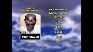 Paul Edward ~ Long Obituary