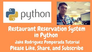 Restaurant Reservation System in Python