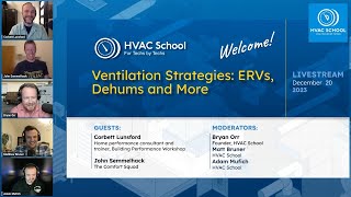 Ventilation Strategies: ERVs, Dehums and More