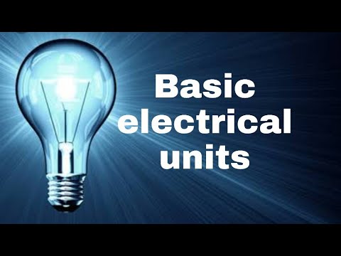 Basic Electrical Units // Electrical Engineering - YouTube