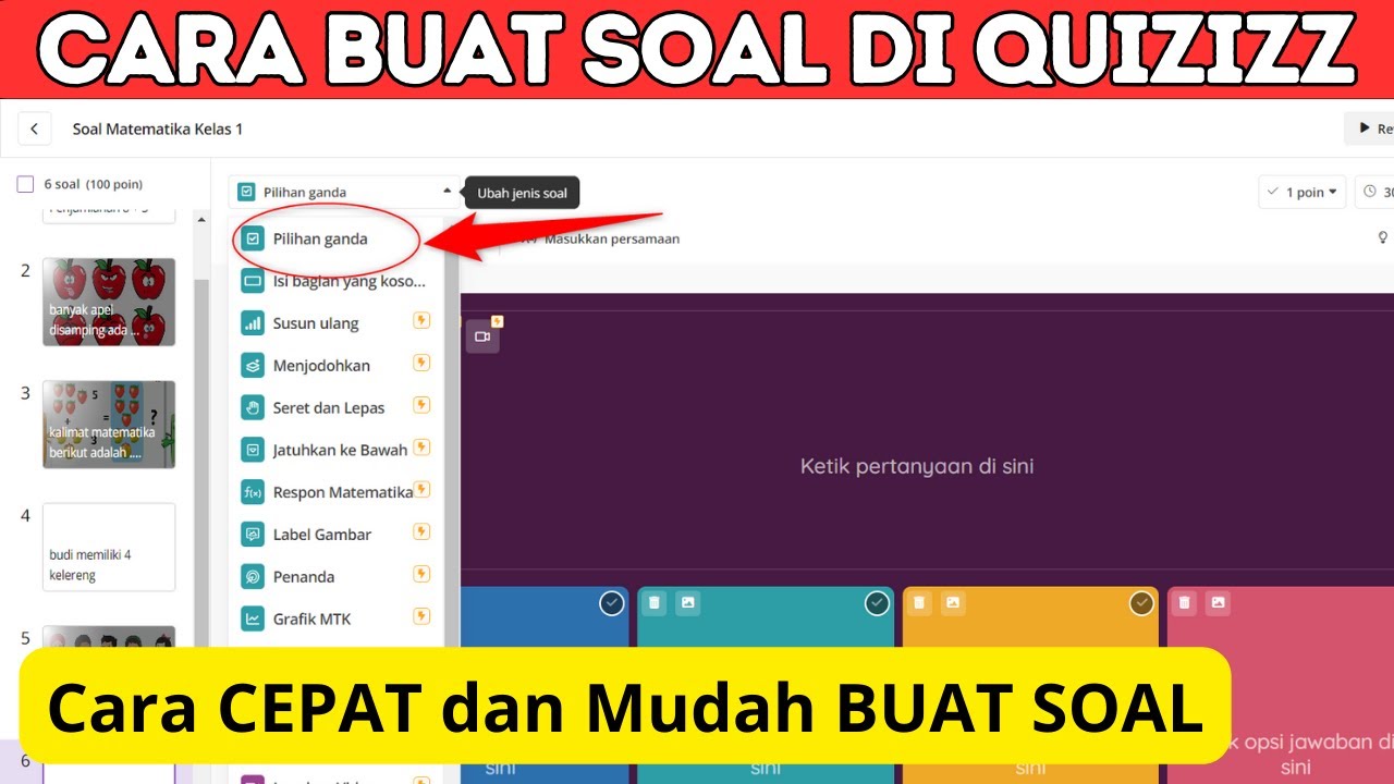 Cara Membuat Dan Menggunakan Quizizz Untuk Soal Online - YouTube