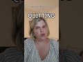 Liz Barrett - Quitting #shorts