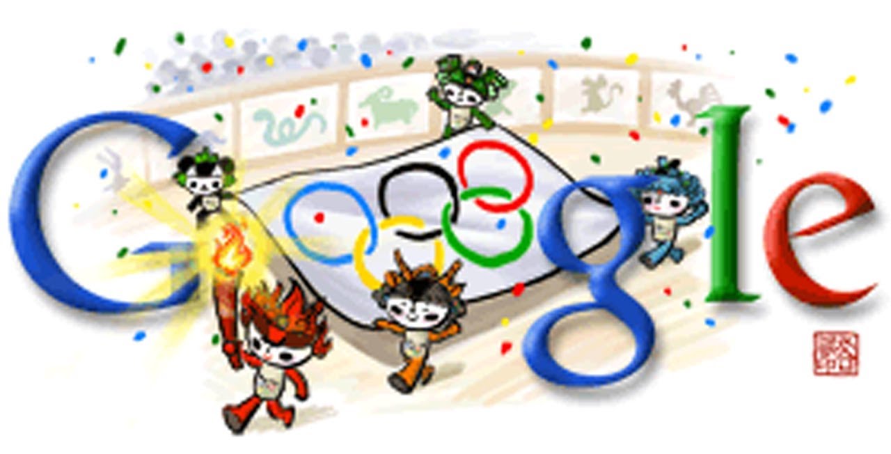 All Olympics Doodles 2008 (Beijing) - YouTube