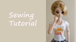 FREE Fitted T-Shirt Sewing Pattern for Smartdoll & Dollfie Dream