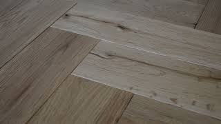 Sawbury Solid Natural Oak Lacquered Parquet Wood Flooring from Flooring365.co.uk