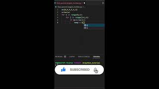 Find second maximum number from list #python #sortingalgorithm #shorts #ytshorts #pythontutorial