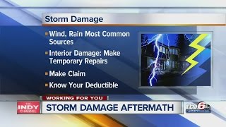 Dozens of homes damaged in Whitestown by Saturday's storm