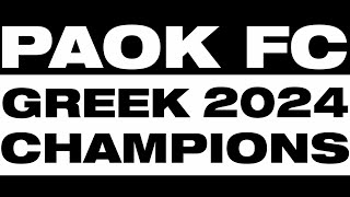 O ΠΑΟΚ πρωταθλητής 2024: Η απονομή [live] - PAOK TV