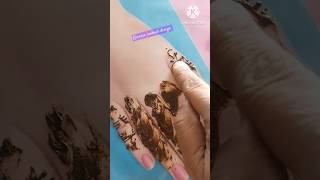 Reverse mehndi design tricks 😯#shorts