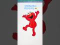 Paint Elmo Step by Step | Art for Kids #shorts #artforkids #kidsart