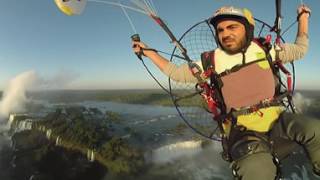 Stunning 360° Paramotor Flight Above Iguazu Falls w/ Rafael Goberna