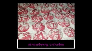 STRAWBERRY CRINKLES HALF RECIPE