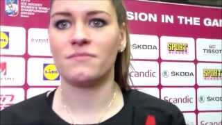 Power Play with CJ: Natalie Spooner Post Game vs. Finland
