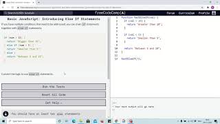 Lesson 70 - Introducing else if statement - freecodecamp