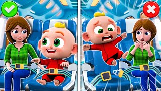 Let's Buckle Up Song | Safety Tips On The Airplane | Kids Songs & Nursery Rhymes | Songs for KIDS