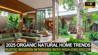 2025 Organic Home Trends: Blending Rustic Modern Interiors with High-End Natural Decor