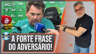 Abalado? Sem coragem? A forte manifestação do técnico adversário do Grêmio nas semifinais!