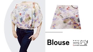 フレンチブラウス作り方・縫い方・French blouse・rectangle series