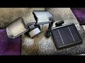 Solar Lights Outdoor XMCOSY Solar Security Lights Motion Sensor Waterproof unboxing and instructions