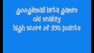 Old Snakey High Score 950 Points