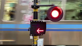 京王井の頭線 浜田山駅〜西永福駅間 オレンジベージュ＆スカイブルー