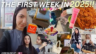 FIRST WEEK OF 2025 💝🌟| دوزو معايا سيمانا في العام الجديد🔋🌸 (HAUL 🤩🛍️, cooking 🍝, صوبت شعري ✨💁🏻‍♀️..)