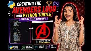 Creating the Avengers Logo with Python Turtle： Step by Step Tutorial