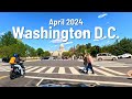 Washington D.C. 🚗 Old Town Alexandria to Capital Mall to Georgetown 🇺🇸 April 2024 Drive 4K