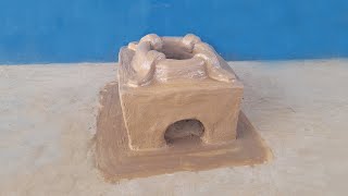 Clay oven making at home _ Traditional clay oven