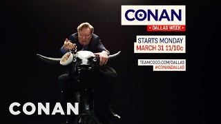 Promo: Conan Eats Cereal On A Mechanical Bull | CONAN on TBS