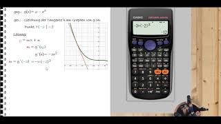 Beispielaufgabe: Gleichung einer Tangente bestimmen
