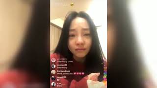 191015-Hara on Instagram Live 'I am sorry' to her dear friend Sulli😭😭😭 #cry