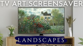 Landscape Art Slideshow for Your TV | Famous Paintings Screensaver | 2 Hours, No