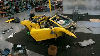 2010 Lamborghini Gallardo Spyder Salvage Dismantle Time-lapse