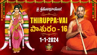 తిరుప్పావై 16వ రోజు పాశుర౦ | Thiruppavai - Pasuram - 16 | Dhanurmasam | Sri Chinna Jeeyar Swamiji