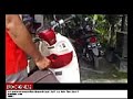 Cara mengunci stang motor yang benar agar tidak bisa kunci T masuk.