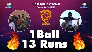 Thrilling Last Over | 1 Balls 13 Runs Needed | Tiger Group Wadavli Cricket Festival 2023