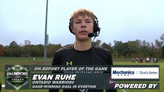 MVP: Ontario's Evan Ruhe vs. Upper Sandusky