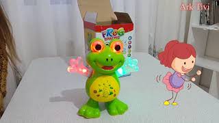 Pilli Müzikli Işıklı Dans Eden Kurbağa - Funny Frog Dancing Toys - DETAYLI İNCELEME -